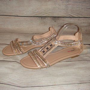 JustFab Beaded Sandal 7.5